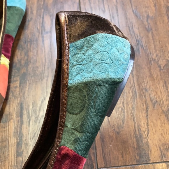 Coach Velvet Patchwork Ballet Flats - Picture 4 of 16